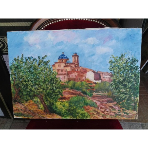 Средна картина масло на платно Испания - 3800 - КА56